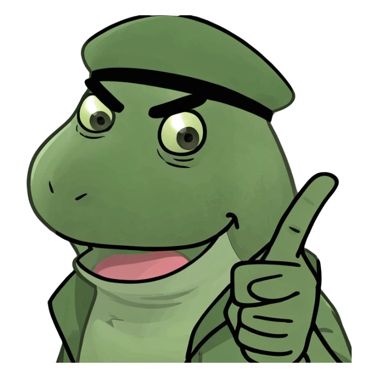 Gangster flipping someone off tounge out sticker