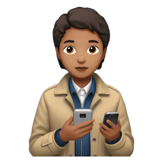 Rider with phone,Metro Riders, inside metro train, no transparent, with background,full image , negative transparent, positive background. sticker