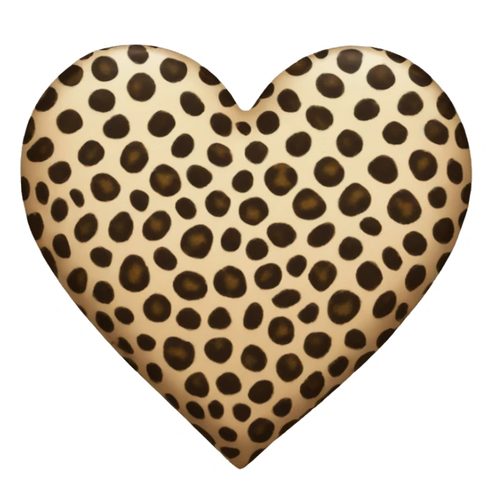 Leopard Heart sticker