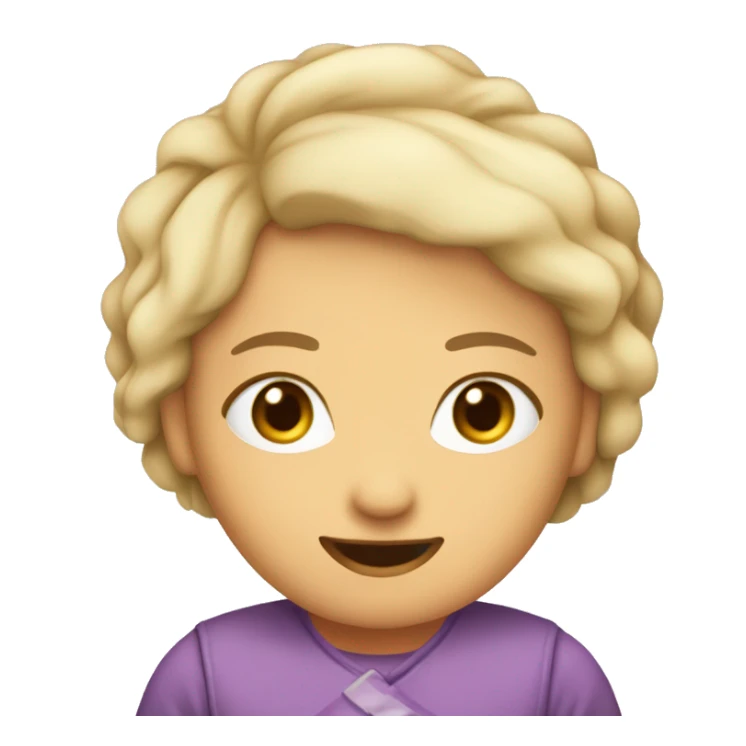 Bett welches ein Mädchen mit einem Haar Föhn aufwärmt   sticker