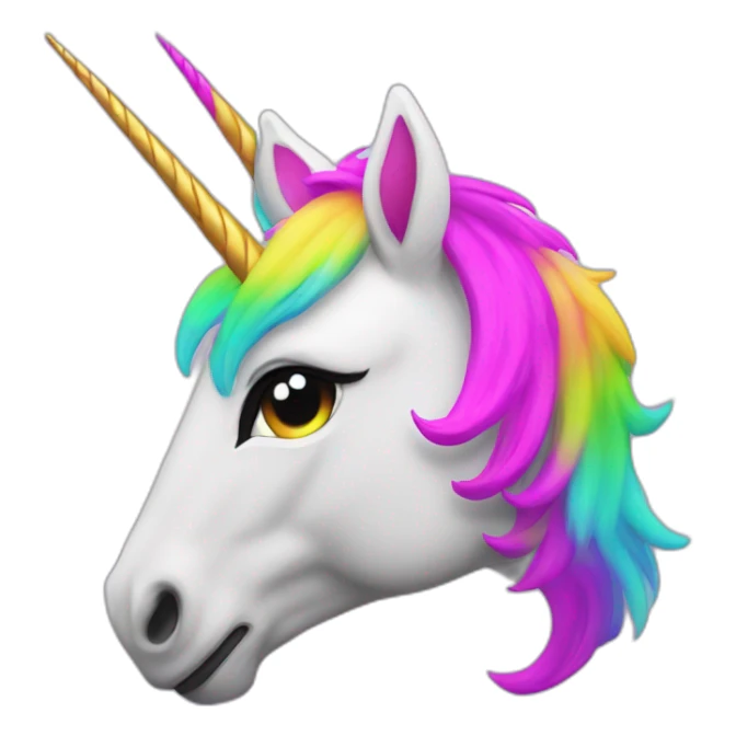 Neon-Unicorn sticker
