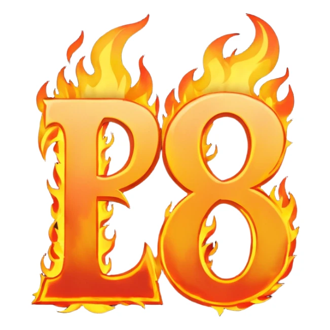 Can you make a banner that says PYRO in gothic letters, the letters should also be on fire  sticker