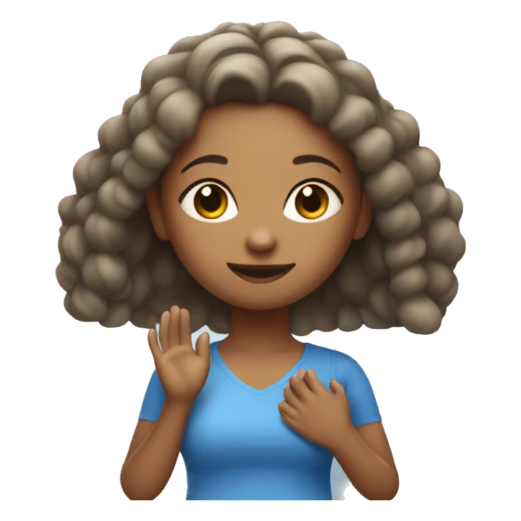 yoga girl in blue clothes  sticker