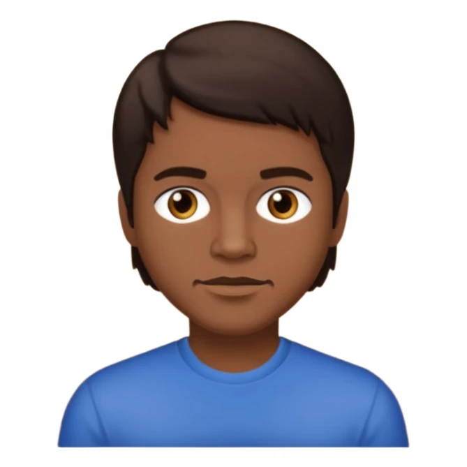 Ricky Bell with dark brown hair  sticker