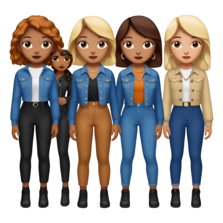 Katseye music group 6 members all girl sticker