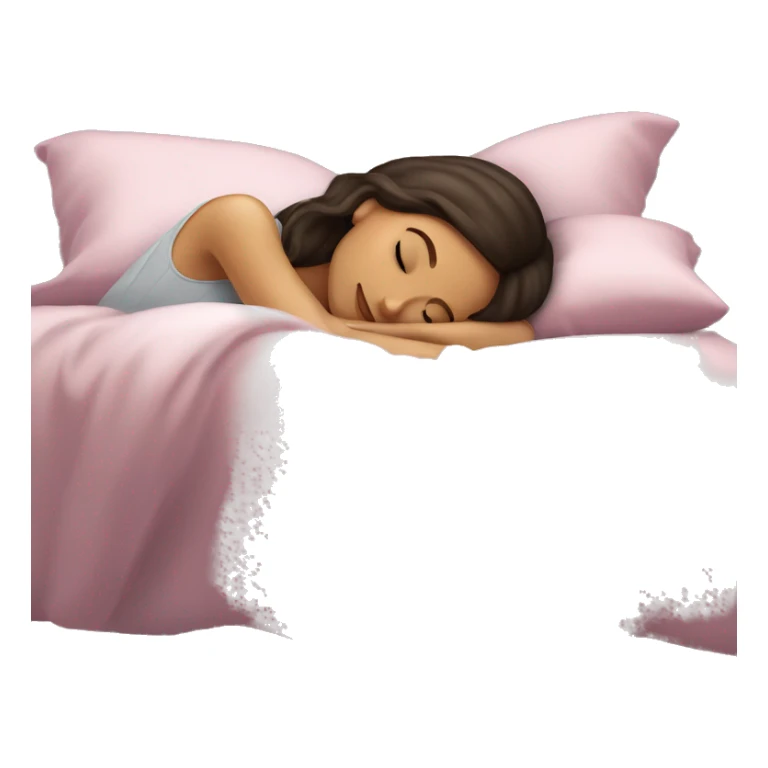 Coquette brunette girl sleeping  sticker