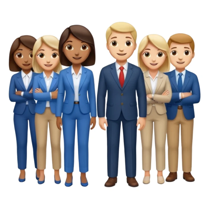 corporate social responsibility for large enterprise team but not wearing formal sticker