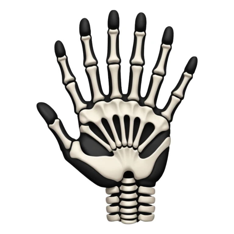 Make a Playboi Carti yvl skeleton hand emoji sticker