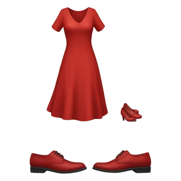 red dress shoes sticker