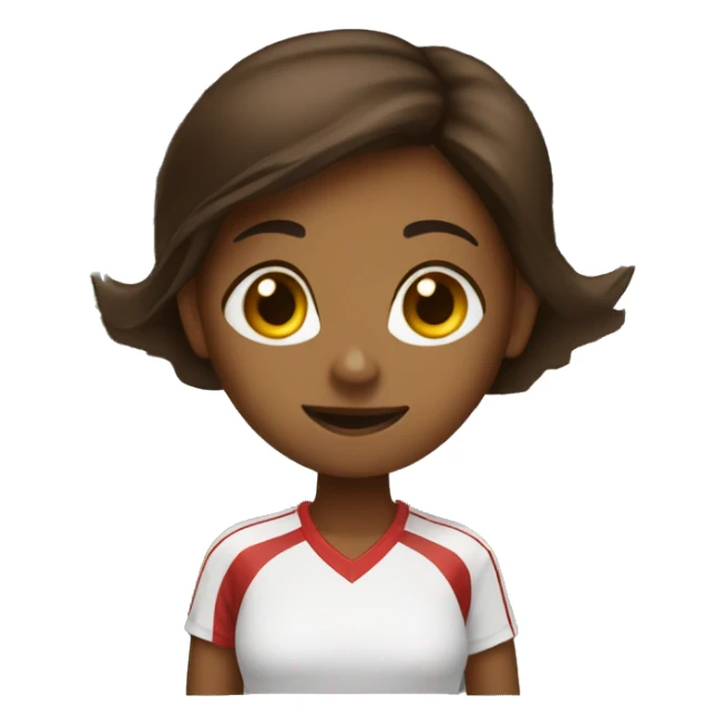 Soccer goal brown girl coach sticker