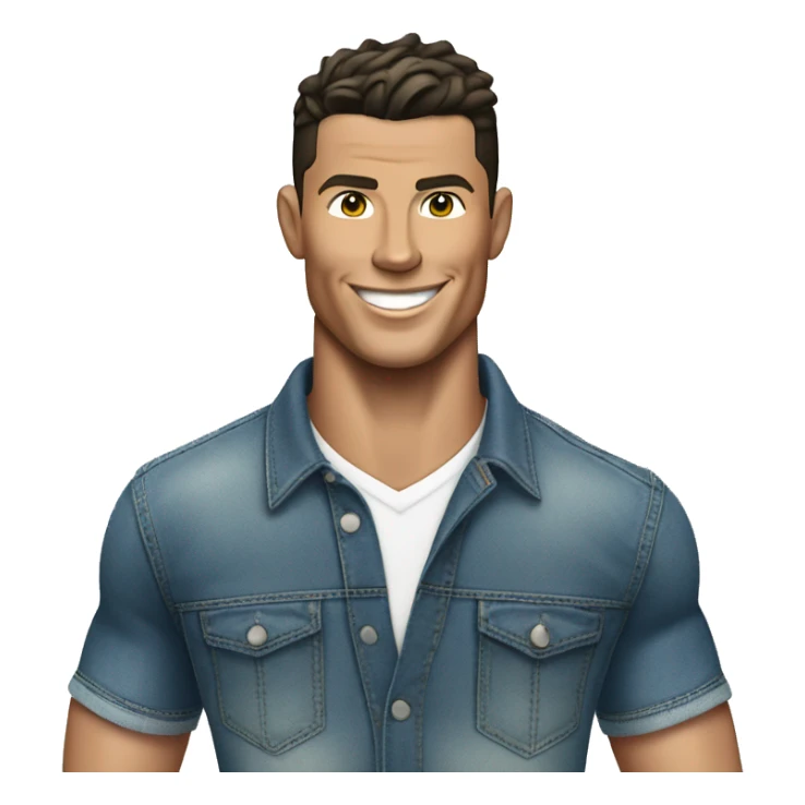 Cristiano Ronaldo in Jeans and Polo-Shirt  sticker