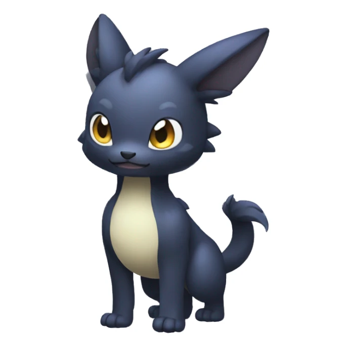 Cute cool dark animal hybrid Fakemon full body sticker