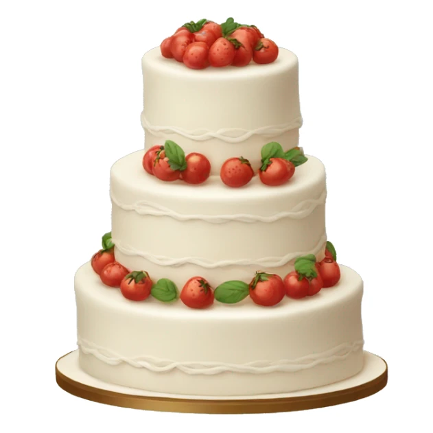 Traditional Italian wedding cake sticker