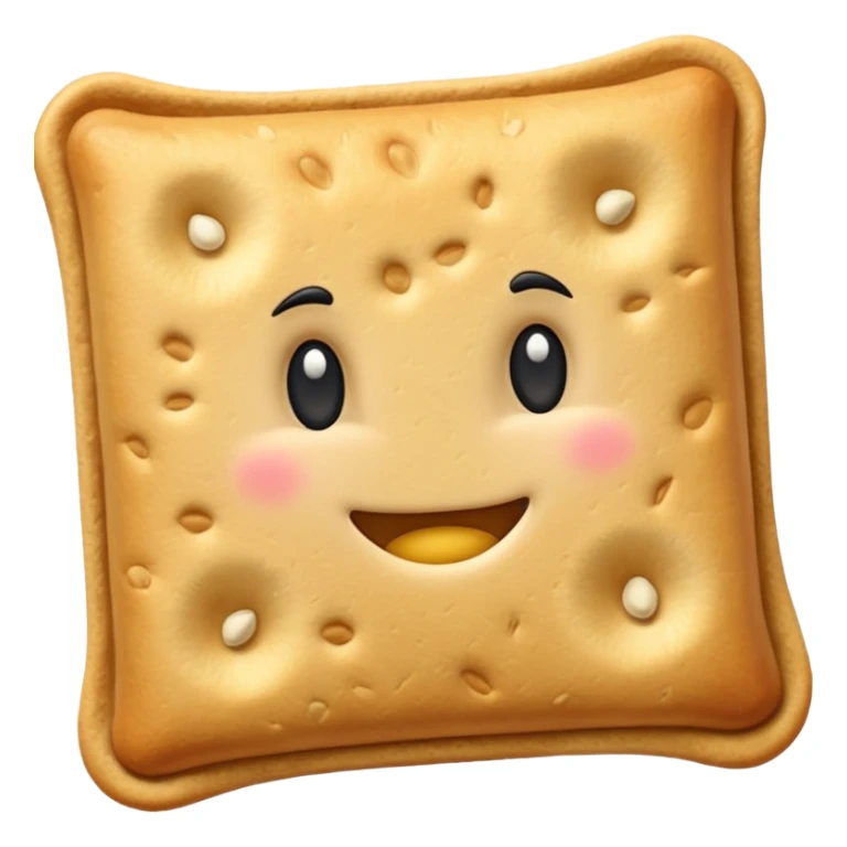 crackers carré aux graines bord lisse sticker