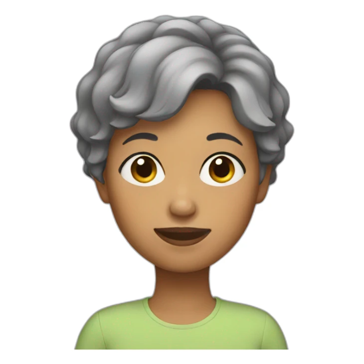 mother with short hair sticker