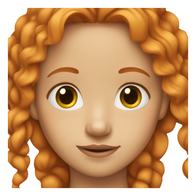 ginger girl with brown eyes and thin hair and nose peircing sticker