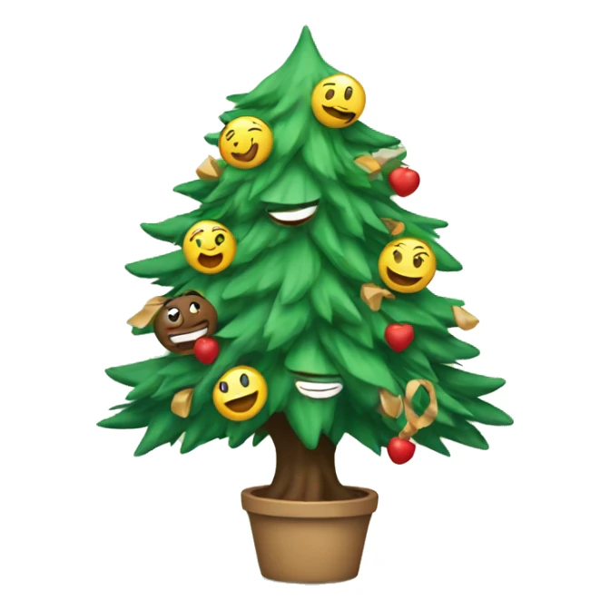 happy moments by the tree sticker