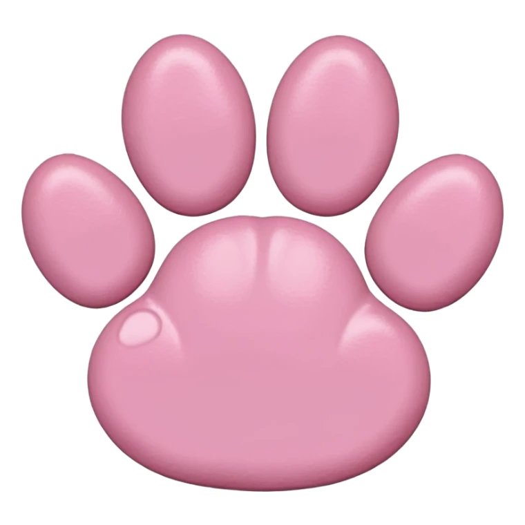 Quero emoji de patinha (cat paw) sticker
