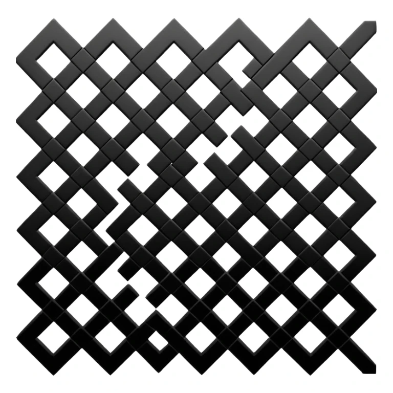 An Mc. Eisher style interlocking geometric shape sticker