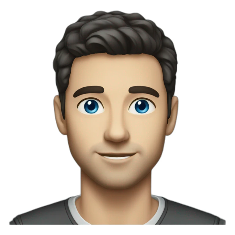 dark haired, 30 year old, caucasian, billionaire, blue eyes, entrepreneur sticker