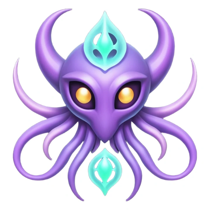 Abstract Ghastly-Genesect-Lunala-ET-hybrid-fantasy-creature sticker