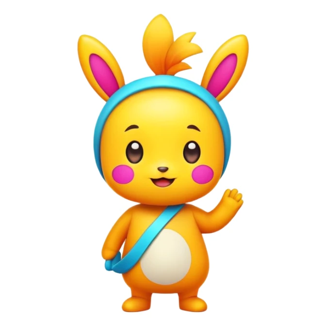 Sprunki character, cute cartoon character with bright colors sticker