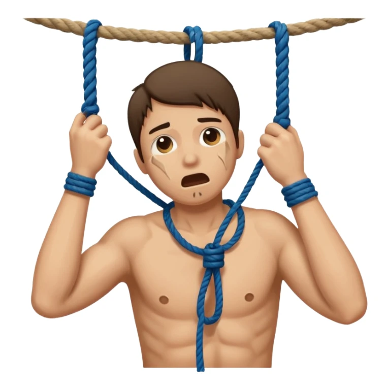 Hanging Rope Suicide Choked Human sticker