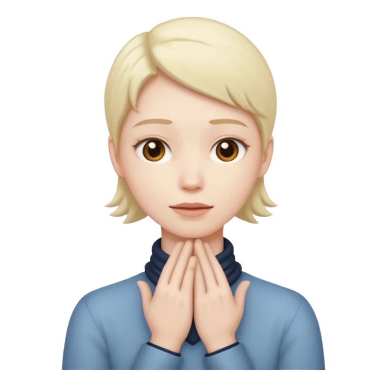 no like one with their hands around their neck sticker