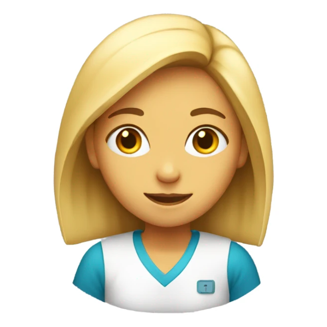 Girl with an A+ on her test  sticker