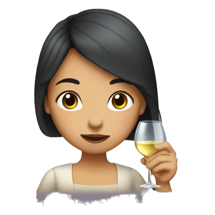 an argentine girl drinking wine sticker