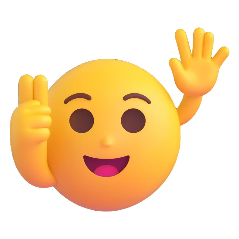 the concept of admiration, 3D emoji style, expressive, friendly sticker