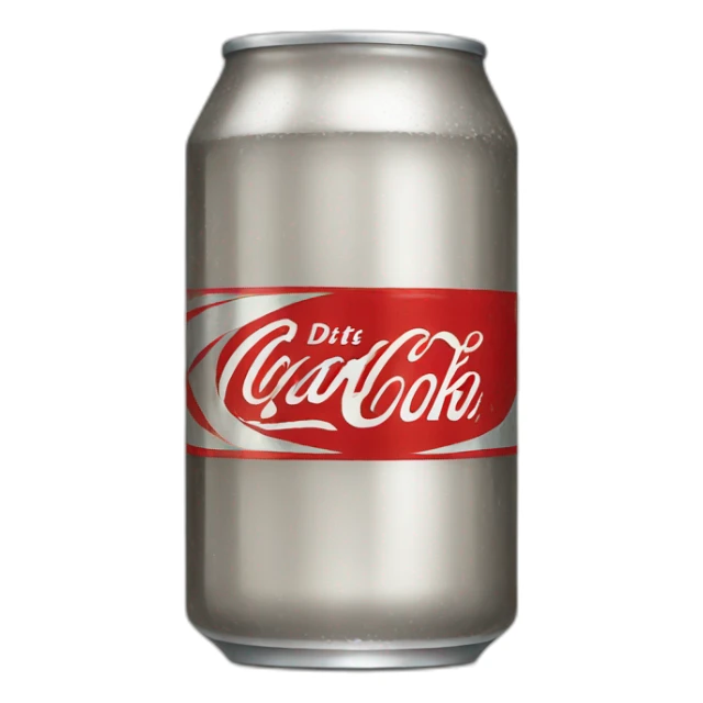 Vintage glass DIET coke sticker