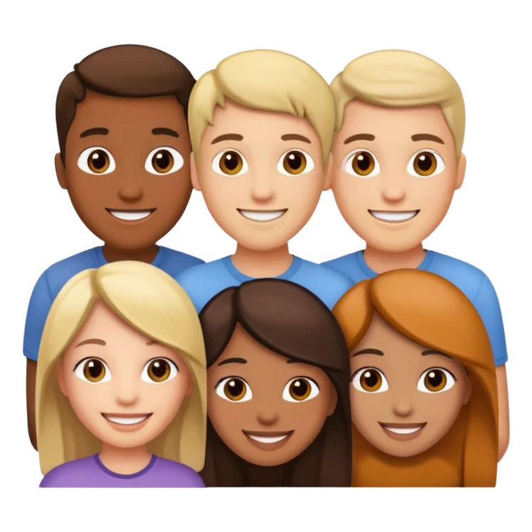 Grupo de cuatro amigas sticker