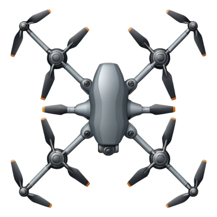hexacopter top view sticker