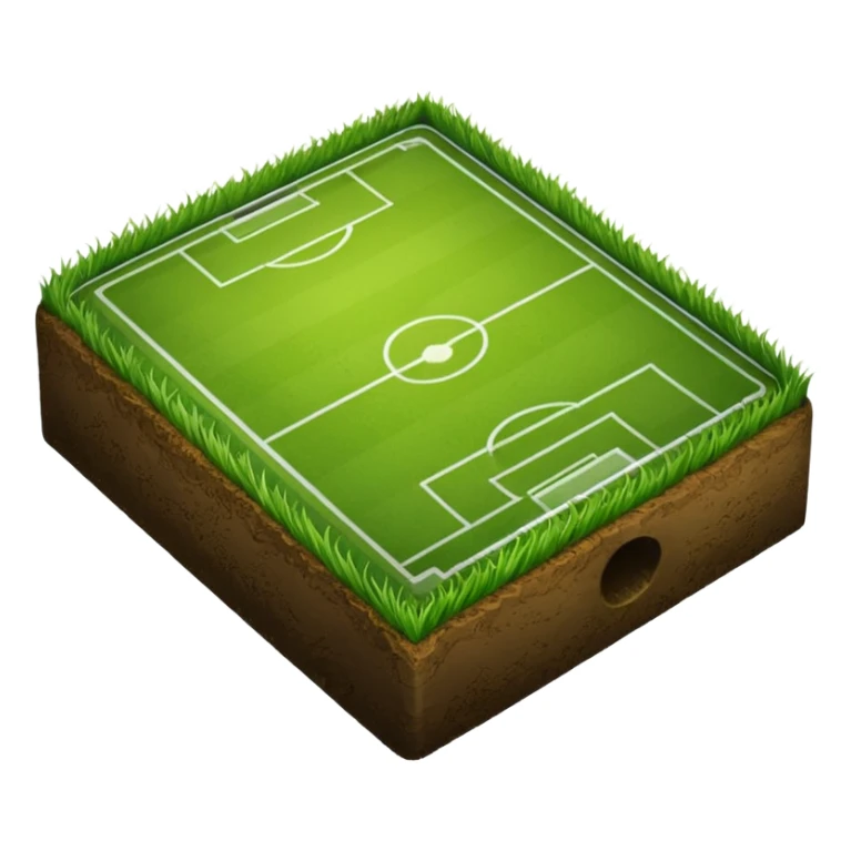 piece of short grass of a soccer field sticker