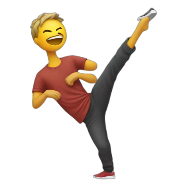 Personne qui fait un dab sticker