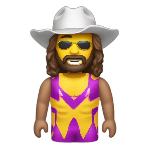 Macho man Randy savage with slim Jim sticker
