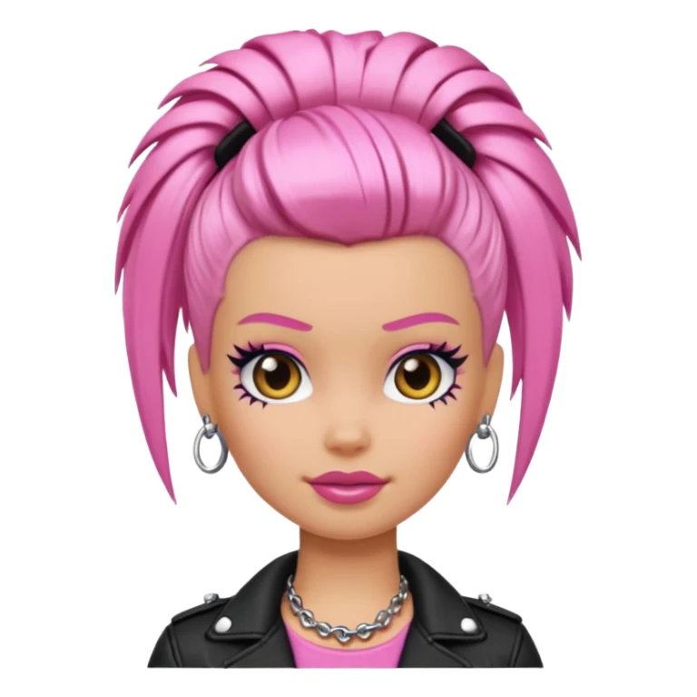 lave en punk barbie emoji sticker