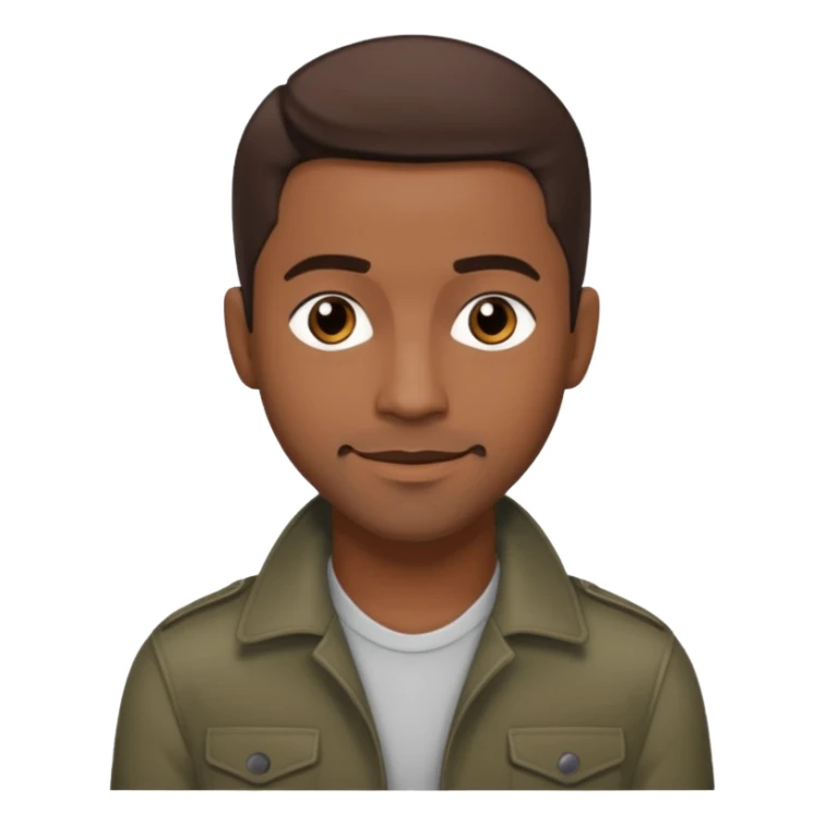 Keith Robinson, Actor/R&B Singer with dark brown hair sticker