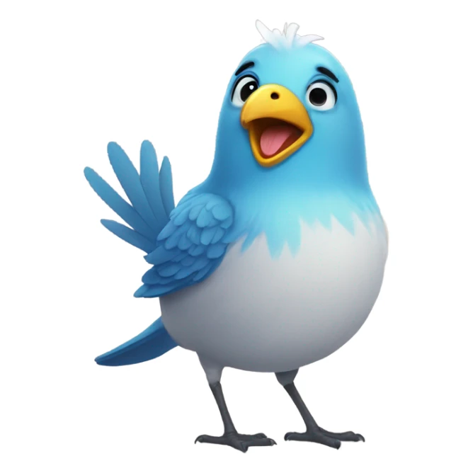 Happy happy happy bird sticker