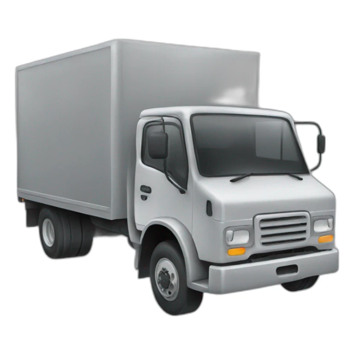 outlined icon of a truck grayshade sticker