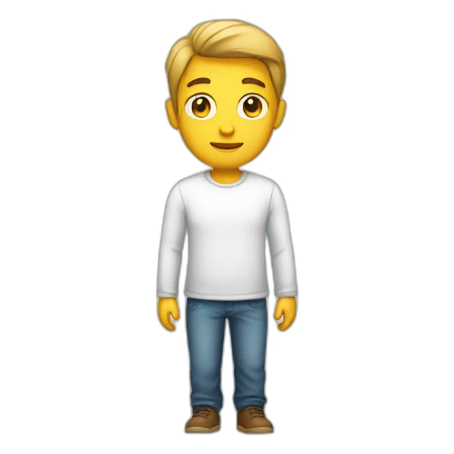 Person wear a light shirt sticker