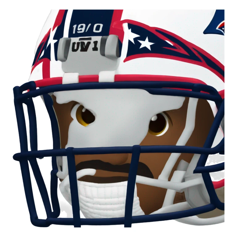 patriots player bad at football sticker
