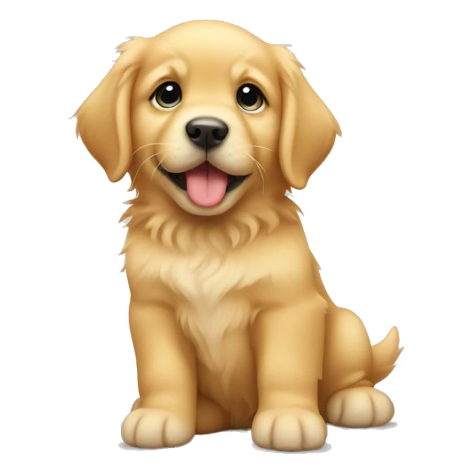 Baby golden retriever sticker