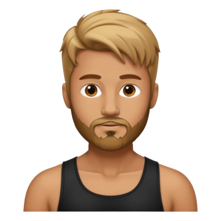 Man with a short full beard, Styled hair, Best looking man in the planet, onepiece style sticker