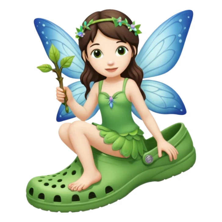 Fairy in crocs sticker