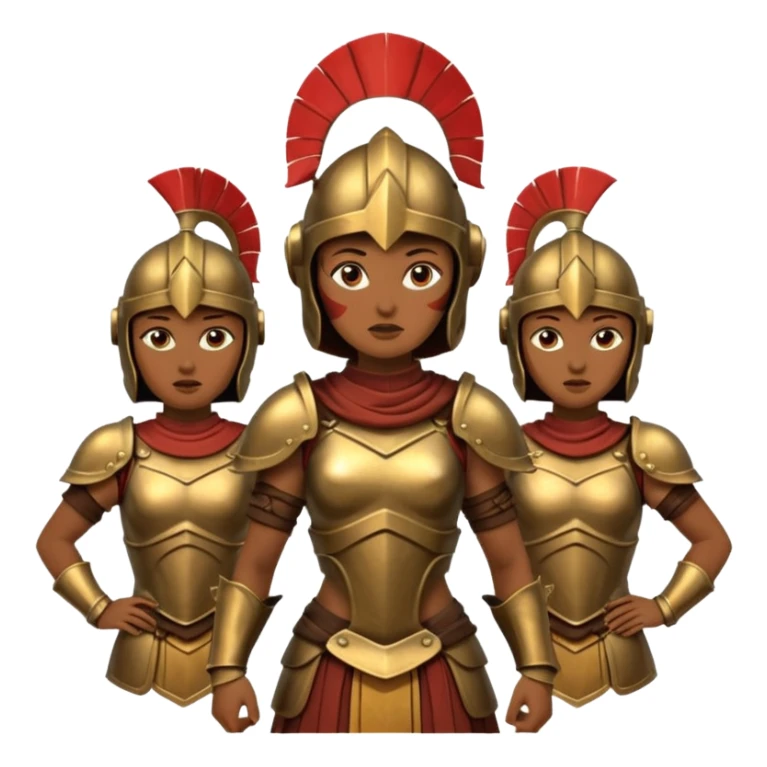 group of trojans being led by a woman sticker