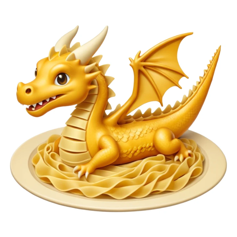 A dragon made of Cannelloni sticker