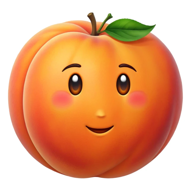 giant peach  sticker