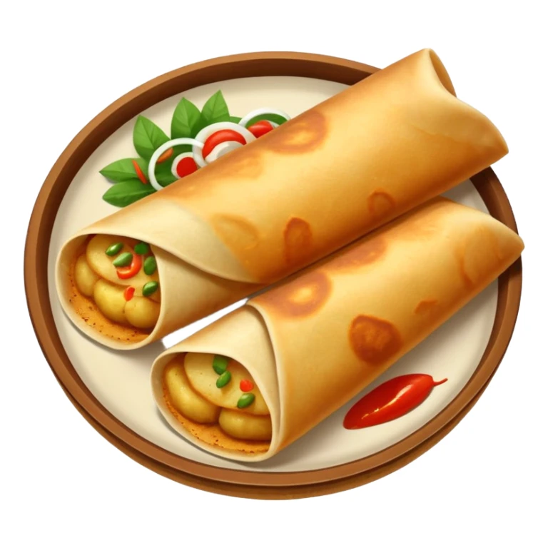 masala dosa in south indian style sticker